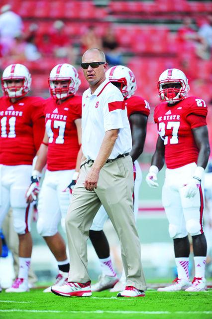 Offensive coordinator Matt Canada took charge of the Wolfpack offense this season after a successful tenure at Wisconsin.