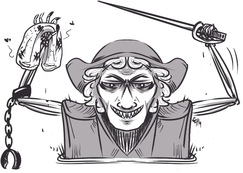 Would you rather smallpox, the shackle or the sword?