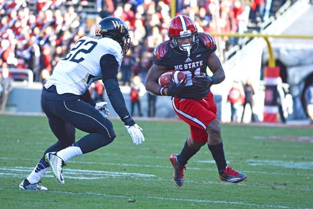 The NC State football squad closed out the home season Saturday against Wake Forest, soundly defeating the Demon Deacons 42-13. The victory, the Pack's second in the ACC this season, makes them eligible for a bowl game after the regular season.