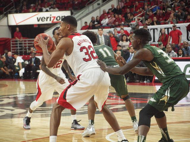The NC State men's basketball team took the court at PNC Arena Thursday against Jacksonville University and Sunday against the University of South Florida. Led by sophomore forward BeeJay Anya and his school-record 10 blocks, the Pack easily handled the efforts of the Dolphins, defeating them 79-43. Again on Sunday, the Pack squeaked out a win over South Florida 68-65 after a late scoring run by the Bulls.