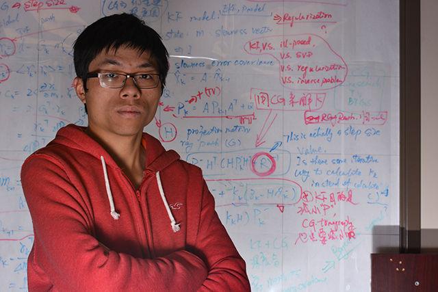 Chen Shen, a Ph.D. student studying mechanical engineering, is the lead author of "Anisotropic Complementary Acoustic Metamaterial for Canceling out Aberrating Layers." Shen and assistant professor Yun Jing have designed new complementary metamaterials that can be used to offset the acoustic distortion that usually occurs when attempting to ultrasound through solid materials such as bone.