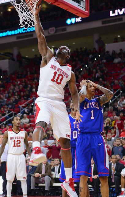 The NC State men's basketball team was put to the challenge before their holiday break by Louisiana Tech Dec. 23 in PNC Arena. Trailing 24-39 at the end of the first half, the Pack rallied back under the leadership of sophomore forward Kyle Washington (11 points, 10 rebounds), outscoring the Bulldogs 49-26 in the second half for the 73-65 win.