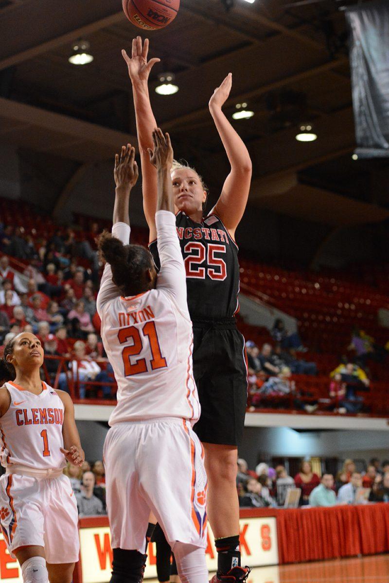 The NC State women's basketball team took home their second ACC win of the season Saturday afternoon, Jan. 10, soundly defeating Clemson 76-50. Sophomore guard Miah Spencer tied her career-high scoring record with 25 points, shooting 67% from the field. The Pack returns to Reynolds Coliseum Jan. 22 to face rival No.8 UNC-Chapel Hill.