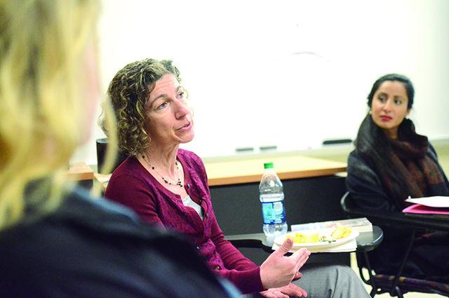 Dr. Doris Iarovic , an author and a physciatrist at Duke Univeristy, NC State's NAMI group on issues facing mental illness on Jan. 26th in the 1911 Building NC State's NAMI group. NAMI, which stands for national alliance on mental illness, meets every other monday.