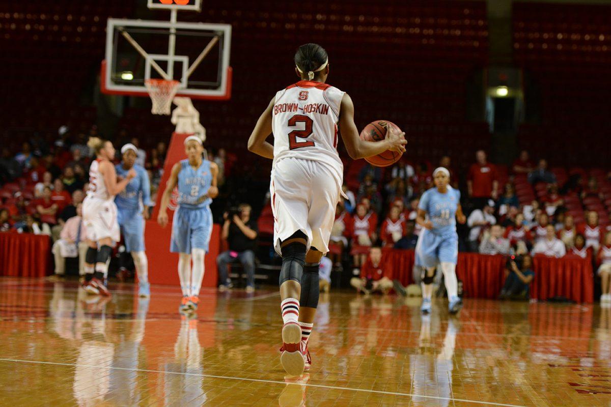 The Wolfpack returned to Reynolds Coliseum Thursday, Jan. 22 looking to make the 2-game series even with rival North Carolina after losing 72-56 to the No. 12 team in Chapel Hill on Jan. 4. Strong performances by redshirt senior guard Len'Nique Brown-Hoskin (21 points), redshirt sophomore guard Dominique Wilson (15 points, 10 rebounds), and sophomore forward Jennifer Mathurin (14 points, 6 rebounds) kept the Pack ahead for almost 33 minutes of regulation time. However, a late scoring surge, aided with multiple offensive rebounds allowed the Heels to come away with a 67-63 win. NC State will face off with No. 23 Syracuse in New York on Jan. 25.