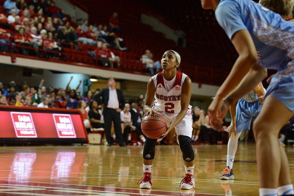 The Wolfpack returned to Reynolds Coliseum Thursday, Jan. 22 looking to make the 2-game series even with rival North Carolina after losing 72-56 to the No. 12 team in Chapel Hill on Jan. 4. Strong performances by redshirt senior guard Len'Nique Brown-Hoskin (21 points), redshirt sophomore guard Dominique Wilson (15 points, 10 rebounds), and sophomore forward Jennifer Mathurin (14 points, 6 rebounds) kept the Pack ahead for almost 33 minutes of regulation time. However, a late scoring surge, aided with multiple offensive rebounds allowed the Heels to come away with a 67-63 win. NC State will face off with No. 23 Syracuse in New York on Jan. 25.