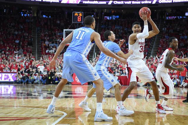 Despite going on a 10-0 run in the second half, the Wolfpack fell to the rival Tar Heels 81-79 in PNC Arena Wednesday, Jan. 14, 2015.