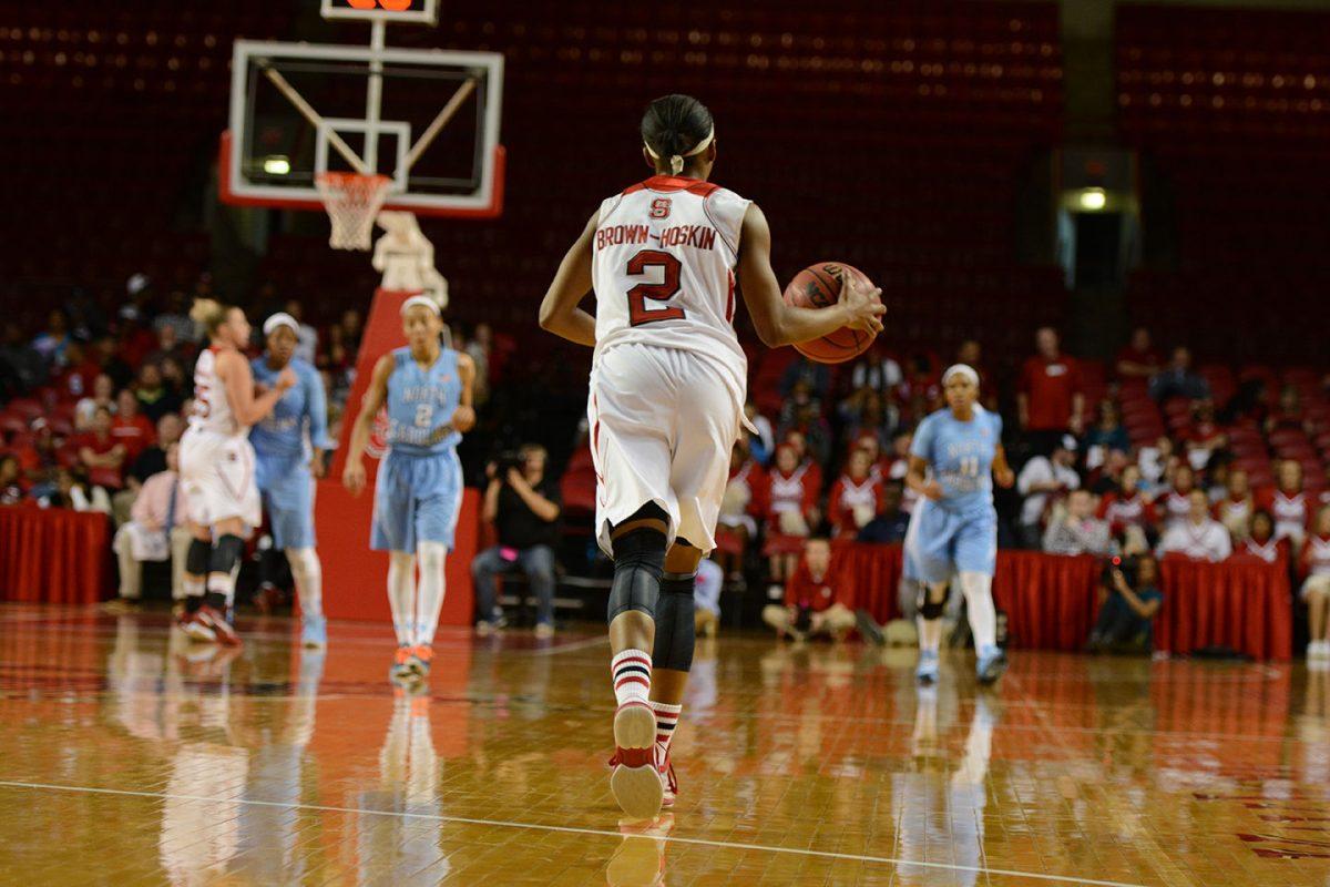 The Wolfpack returned to Reynolds Coliseum Thursday, Jan. 22 looking to make the 2-game series even with rival North Carolina after losing 72-56 to the No. 12 team in Chapel Hill on Jan. 4. Strong performances by redshirt senior guard Len'Nique Brown-Hoskin (21 points), redshirt sophomore guard Dominique Wilson (15 points, 10 rebounds), and sophomore forward Jennifer Mathurin (14 points, 6 rebounds) kept the Pack ahead for almost 33 minutes of regulation time. However, a late scoring surge, aided with multiple offensive rebounds allowed the Heels to come away with a 67-63 win. NC State will face off with No. 23 Syracuse in New York on Jan. 25.