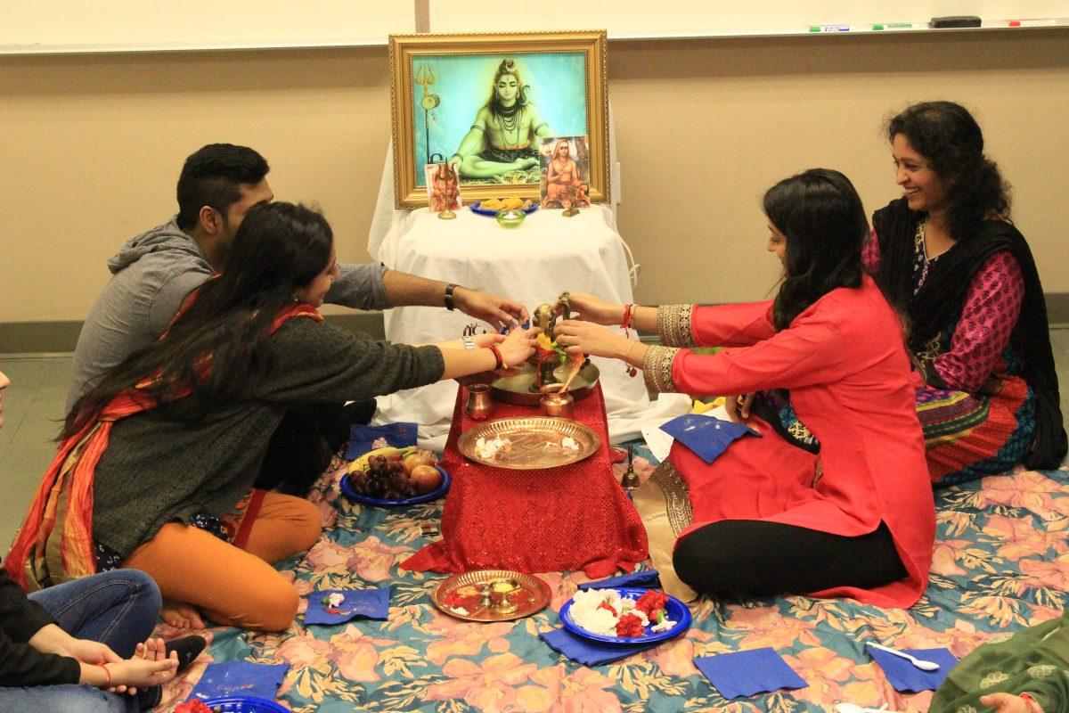 The members of NCSU Hindu Students Association celeberated "Mahashivratri" Sunday evening, Feb. 22, 2015 in Withers Hall. Maha Shivaratri is a Hindu festival celebrated annually in reverence of the god Shiva.