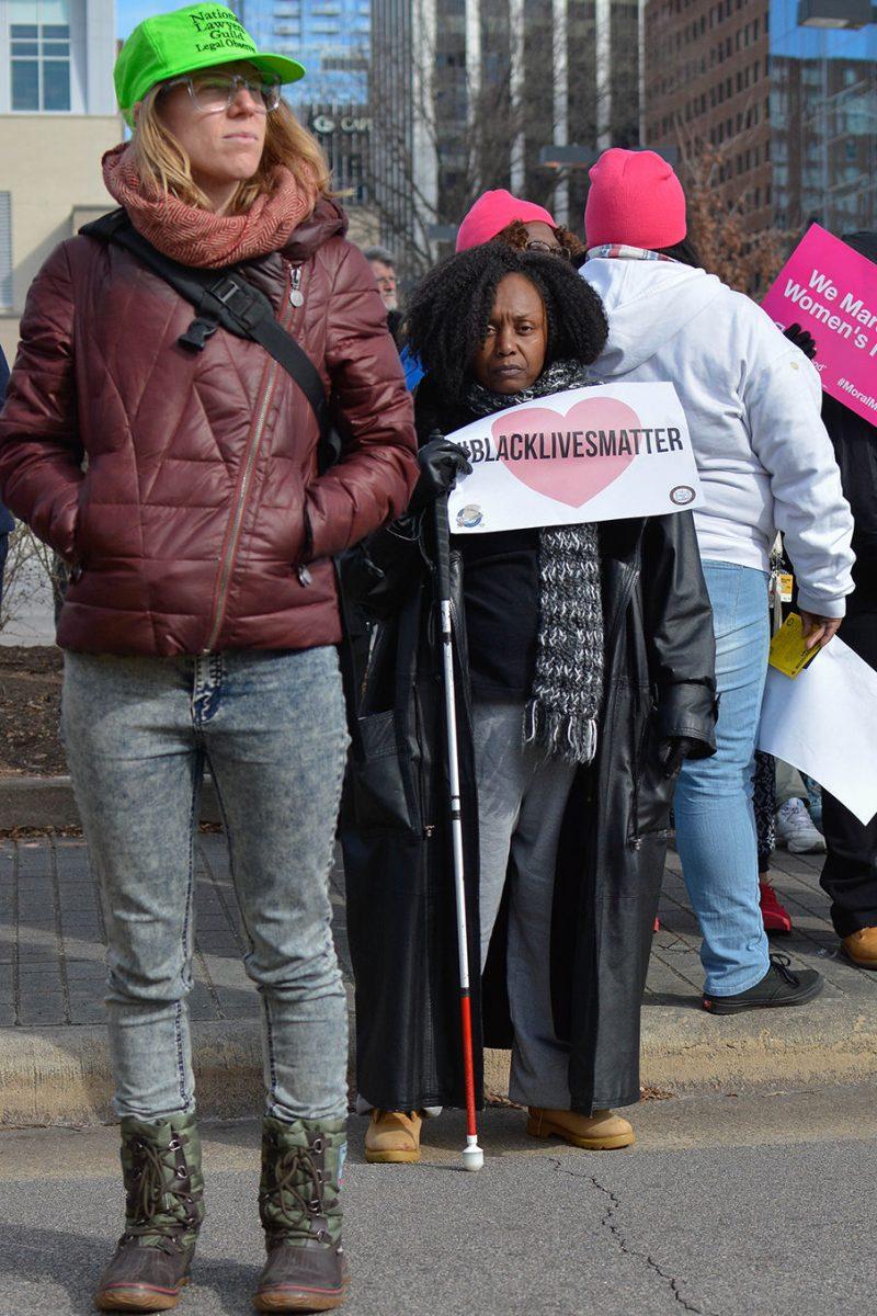 Thousands of protestors marched through downtown Raleigh Saturday morning, Feb. 14 for the 'Historic Thousands on Jones St.' march. The annual rally attracted citizens from around the state who gathered to express their dissatisfaction with a number of policies surrounding topics such as reproductive rights, workers' conditions, GLBT equality, and religious freedom.