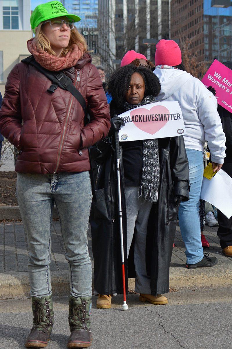 Thousands of protestors marched through downtown Raleigh Saturday morning, Feb. 14 for the 'Historic Thousands on Jones St.' march. The annual rally attracted citizens from around the state who gathered to express their dissatisfaction with a number of policies surrounding topics such as reproductive rights, workers' conditions, GLBT equality, and religious freedom.