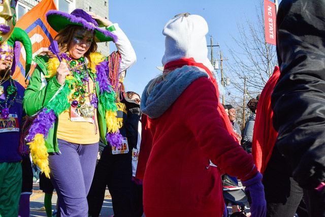 The Krispy Kreme Challenge, which has racers run from the Bell Tower to Krispy Kreme eat a dozen glazed donuts, and run back, took place on Saturday, Feb. 14, 2015. An N.C. State student in the intensive English program, Ghassan Al-Hadhrami, won the race with a time of 28 minutes and 50 seconds.