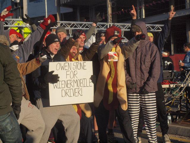 The Krispy Kreme Challenge, which has racers run from the Bell Tower to Krispy Kreme eat a dozen glazed donuts, and run back, took place on Saturday, Feb. 14, 2015. An N.C. State student in the intensive English program, Ghassan Al-Hadhrami, won the race with a time of 28 minutes and 50 seconds.