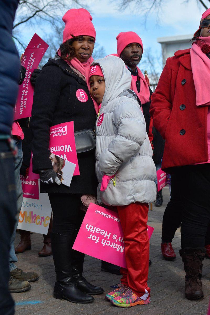Thousands of protestors marched through downtown Raleigh Saturday morning, Feb. 14 for the 'Historic Thousands on Jones St.' march. The annual rally attracted citizens from around the state who gathered to express their dissatisfaction with a number of policies surrounding topics such as reproductive rights, workers' conditions, GLBT equality, and religious freedom.