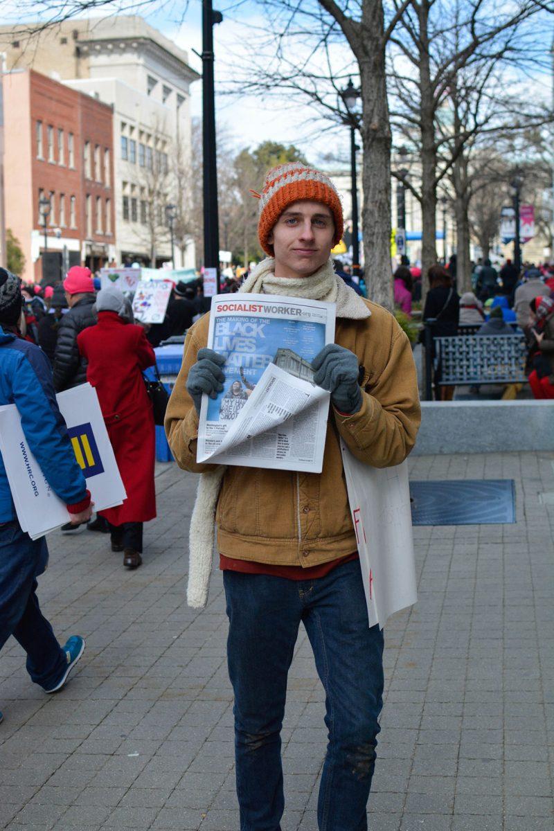 Thousands of protestors marched through downtown Raleigh Saturday morning, Feb. 14 for the 'Historic Thousands on Jones St.' march. The annual rally attracted citizens from around the state who gathered to express their dissatisfaction with a number of policies surrounding topics such as reproductive rights, workers' conditions, GLBT equality, and religious freedom.