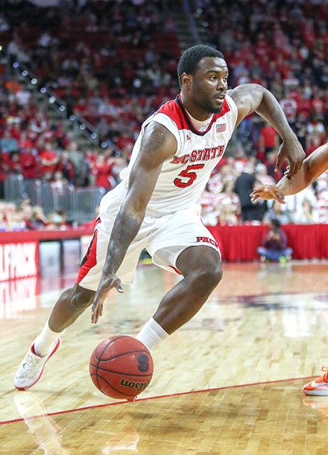 Senior Desmond Lee drives in toward the basket against Virigina Tech in PNC this past Saturday. Lee contributed three points in his nine minutes of play during in the 69-53 beat down of the Hokies.