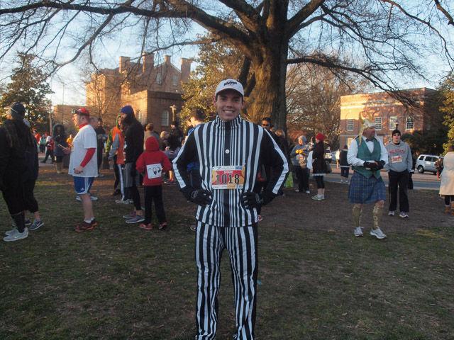 The Krispy Kreme Challenge, which has racers run from the Bell Tower to Krispy Kreme eat a dozen glazed donuts, and run back, took place on Saturday, Feb. 14, 2015. An N.C. State student in the intensive English program, Ghassan Al-Hadhrami, won the race with a time of 28 minutes and 50 seconds.