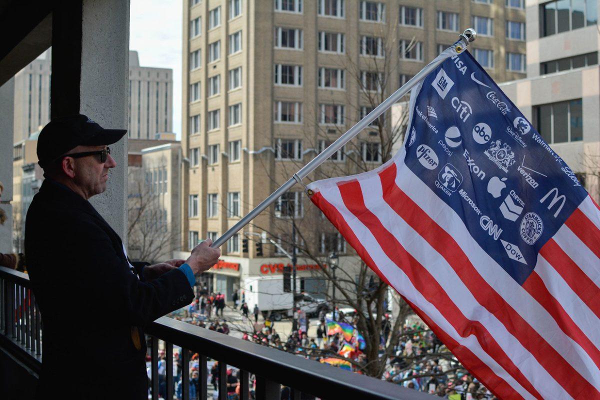 Thousands of protestors marched through downtown Raleigh Saturday morning, Feb. 14 for the 'Historic Thousands on Jones St.' march. The annual rally attracted citizens from around the state who gathered to express their dissatisfaction with a number of policies surrounding topics such as reproductive rights, workers' conditions, GLBT equality, and religious freedom.