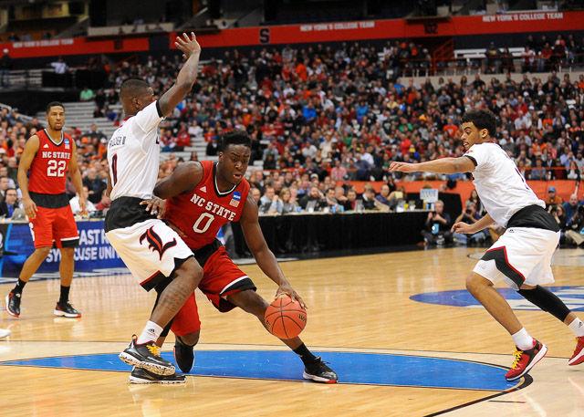 N.C. State falls to Louisville 75-65 in the Sweet Sixteen in Syracuse Friday, March 25, 2013.