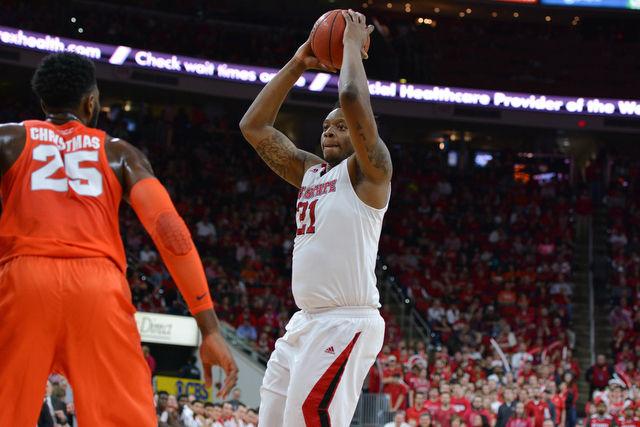 The N.C. State men's basketball team defeated the Syracuse Orange Saturday, March 7, 2015 at PNC Arena 71-57. With the win against the Orange the Wolfpack clenched a number 7 seed in the ACC tournament.