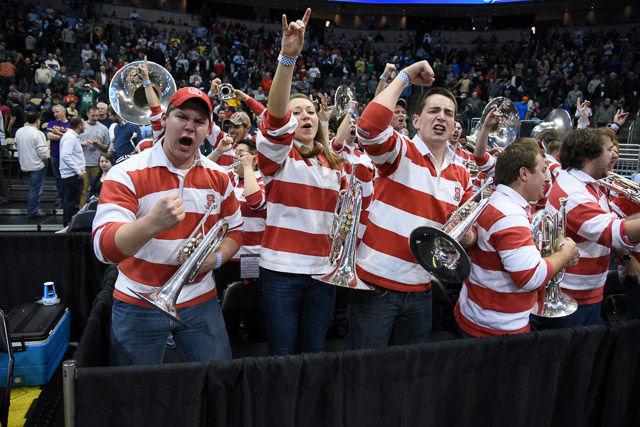 N.C. State defeats 1 seed Villanova in the third round of the NCAA Men's Basketball Tournament in Pittsburgh, PA Saturday, Mar. 21, 2015. The Wolfpack will face the winner of Louisville vs Northern Iowa in their Sweet Sixteen matchup in Syracuse, NY.