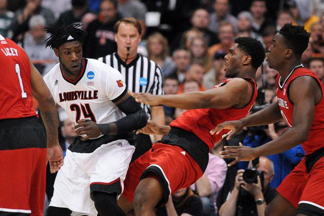 N.C. State falls to Louisville 75-65 in the Sweet Sixteen in Syracuse Friday, March 25, 2013.