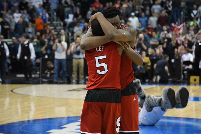 N.C. State defeats 1 seed Villanova in the third round of the NCAA Men's Basketball Tournament in Pittsburgh, PA Saturday, Mar. 21, 2015. The Wolfpack will face the winner of Louisville vs Northern Iowa in their Sweet Sixteen matchup in Syracuse, NY.