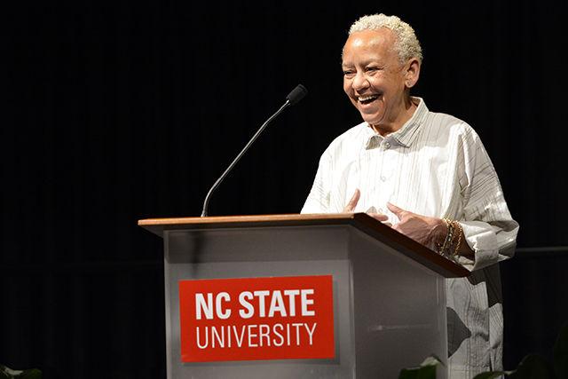 Nikki Giovanni, a world-renowned poet, writer, commentator, activist and educator spoke in Talley on Mar. 25 for Pan African Week. Giovanni spoke on race relations and civil rights including stories about her friendship with Rosa parks.