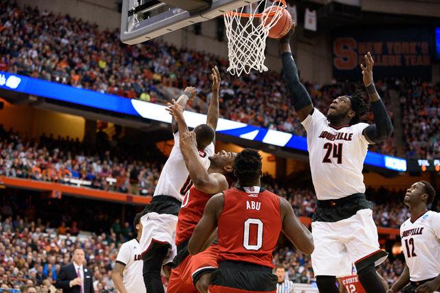 N.C. State falls to Louisville 75-65 in the Sweet Sixteen in Syracuse Friday, March 25, 2013.
