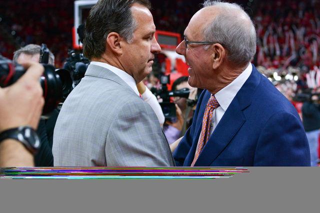 The N.C. State men's basketball team defeated the Syracuse Orange Saturday, March 7, 2015 at PNC Arena 71-57. With the win against the Orange the Wolfpack clenched a number 7 seed in the ACC tournament.