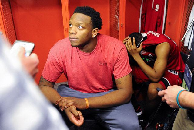N.C. State falls to Louisville 75-65 in the Sweet Sixteen in Syracuse Friday, March 25, 2013.
