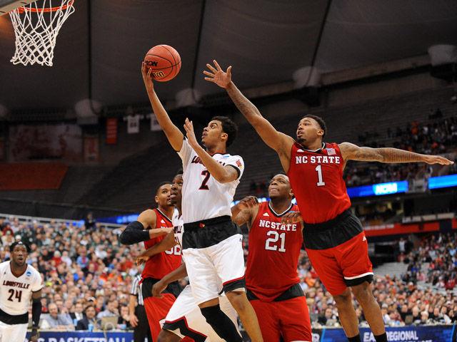 N.C. State falls to Louisville 75-65 in the Sweet Sixteen in Syracuse Friday, March 25, 2013.