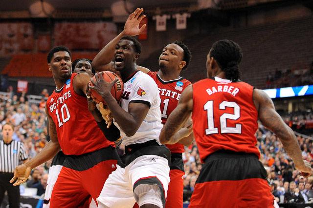 N.C. State falls to Louisville 75-65 in the Sweet Sixteen in Syracuse Friday, March 25, 2013.