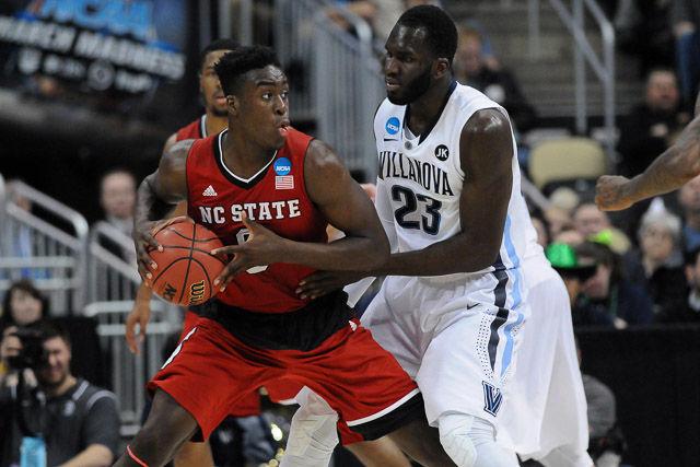 N.C. State defeats 1 seed Villanova in the third round of the NCAA Men's Basketball Tournament in Pittsburgh, PA Saturday, Mar. 21, 2015. The Wolfpack will face the winner of Louisville vs Northern Iowa in their Sweet Sixteen matchup in Syracuse, NY.