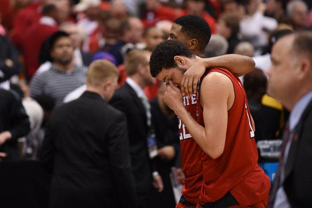 N.C. State falls to Louisville 75-65 in the Sweet Sixteen in Syracuse Friday, March 25, 2013.