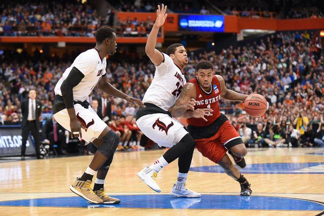 N.C. State falls to Louisville 75-65 in the Sweet Sixteen in Syracuse Friday, March 25, 2013.