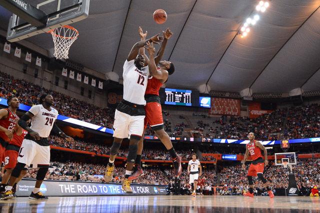 N.C. State falls to Louisville 75-65 in the Sweet Sixteen in Syracuse Friday, March 25, 2013.
