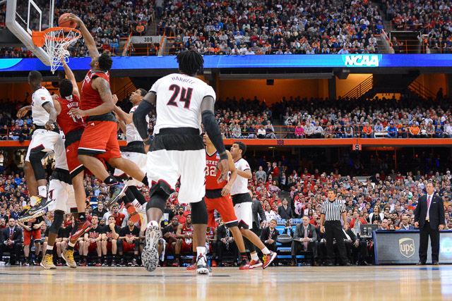 N.C. State falls to Louisville 75-65 in the Sweet Sixteen in Syracuse Friday, March 25, 2013.