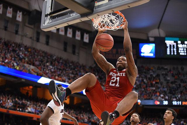 N.C. State falls to Louisville 75-65 in the Sweet Sixteen in Syracuse Friday, March 25, 2013.