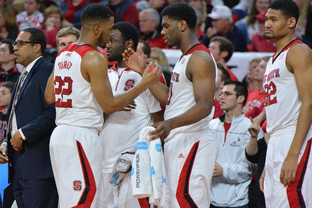 The N.C. State men's basketball team defeated the Syracuse Orange Saturday, March 7, 2015 at PNC Arena 71-57. With the win against the Orange the Wolfpack clenched a number 7 seed in the ACC tournament.