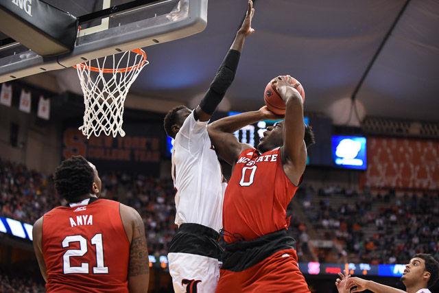 N.C. State falls to Louisville 75-65 in the Sweet Sixteen in Syracuse Friday, March 25, 2013.