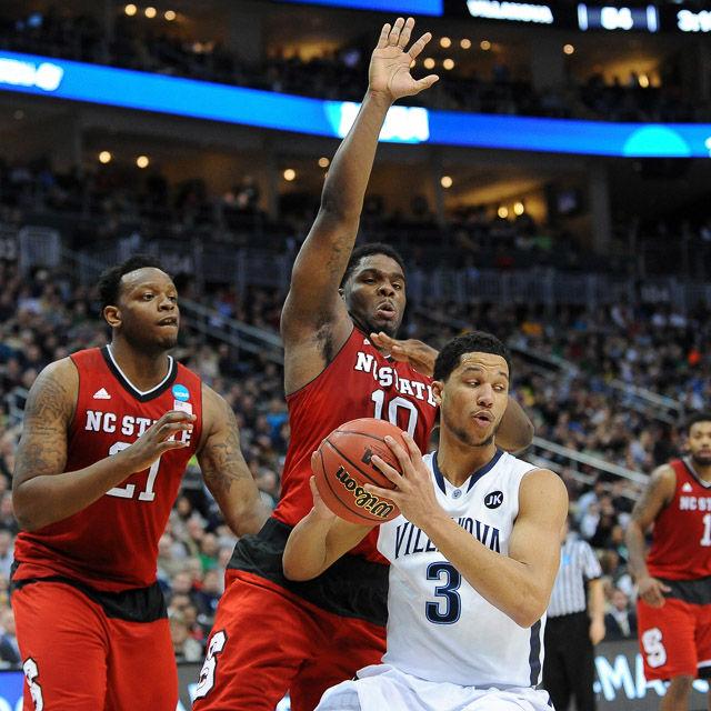 N.C. State defeats 1 seed Villanova in the third round of the NCAA Men's Basketball Tournament in Pittsburgh, PA Saturday, Mar. 21, 2015. The Wolfpack will face the winner of Louisville vs Northern Iowa in their Sweet Sixteen matchup in Syracuse, NY.