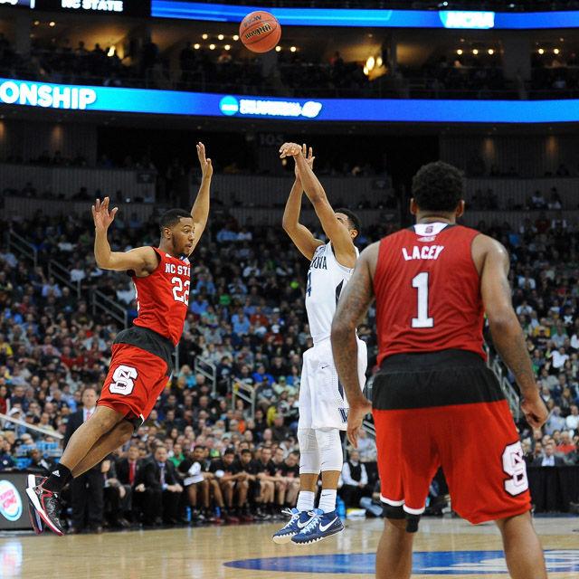 N.C. State defeats 1 seed Villanova in the third round of the NCAA Men's Basketball Tournament in Pittsburgh, PA Saturday, Mar. 21, 2015. The Wolfpack will face the winner of Louisville vs Northern Iowa in their Sweet Sixteen matchup in Syracuse, NY.