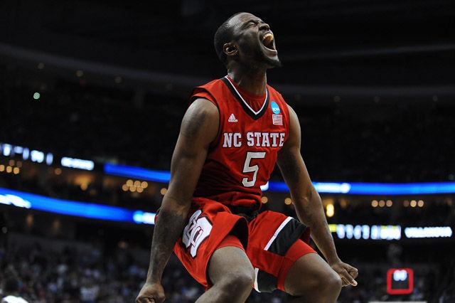 N.C. State defeats 1 seed Villanova in the third round of the NCAA Men's Basketball Tournament in Pittsburgh, PA Saturday, Mar. 21, 2015. The Wolfpack will face the winner of Louisville vs Northern Iowa in their Sweet Sixteen matchup in Syracuse, NY.