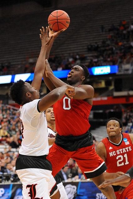 N.C. State falls to Louisville 75-65 in the Sweet Sixteen in Syracuse Friday, March 25, 2013.