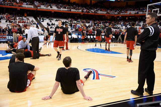 N.C. State falls to Louisville 75-65 in the Sweet Sixteen in Syracuse Friday, March 25, 2013.