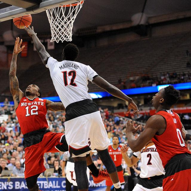 N.C. State falls to Louisville 75-65 in the Sweet Sixteen in Syracuse Friday, March 25, 2013.