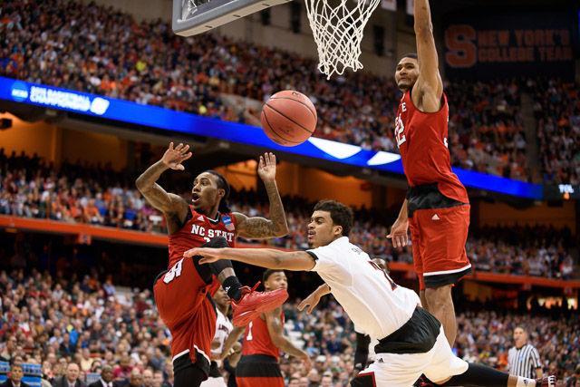 N.C. State falls to Louisville 75-65 in the Sweet Sixteen in Syracuse Friday, March 25, 2013.