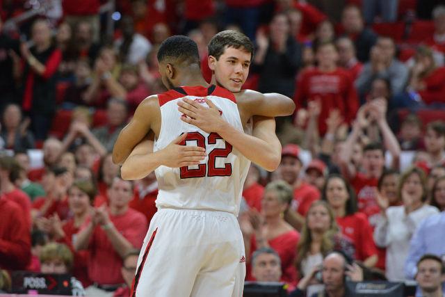 The N.C. State men's basketball team defeated the Syracuse Orange Saturday, March 7, 2015 at PNC Arena 71-57. With the win against the Orange the Wolfpack clenched a number 7 seed in the ACC tournament.
