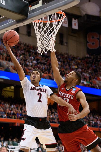 N.C. State falls to Louisville 75-65 in the Sweet Sixteen in Syracuse Friday, March 25, 2013.